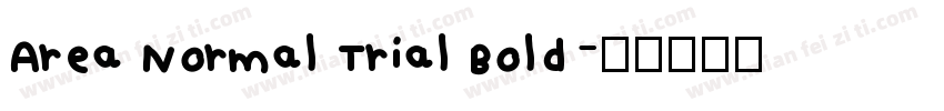 Area Normal Trial Bold字体转换